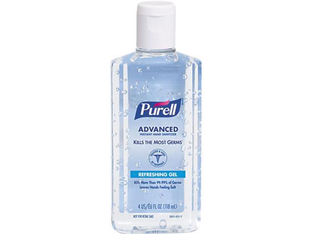 PURELL 9651-24 Instant Hand Sanitizer 4-oz Flip-Cap Bottle 24/Carton