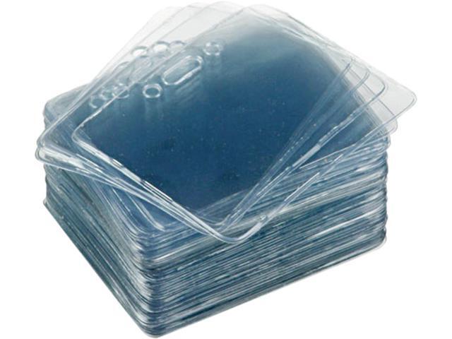 Advantus Badge Holder - Horizontal/Vertical - 48 - Assorted, Clear