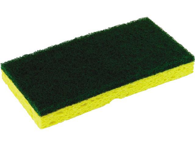 Continental SS652 Medium-Duty Scrubber Sponge 313' x 625' Yellow/Green 5/PK 8 PK/CT