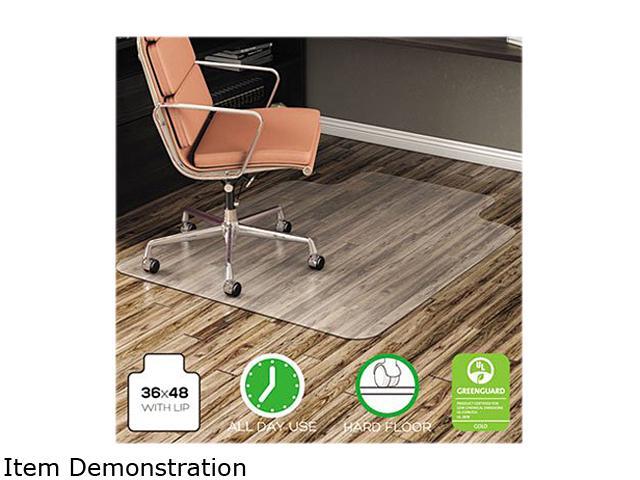 Deflecto CM21112COM EconoMat Lip 3600' x 4800' Low Pile Smooth Clear
