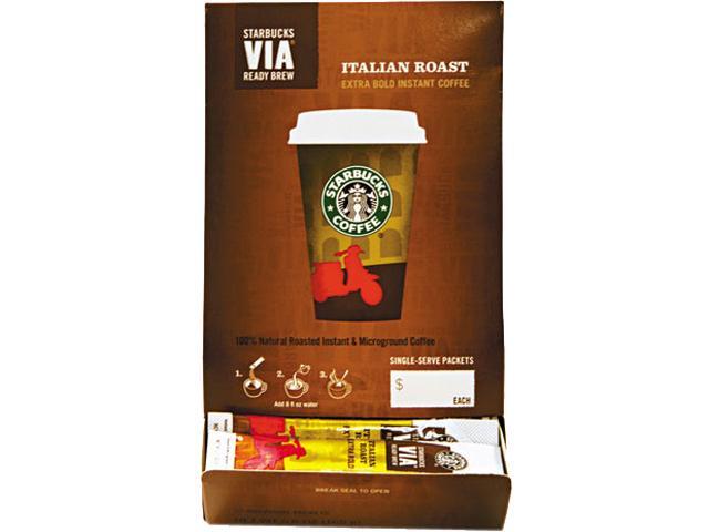 Starbucks 11008130 VIA Ready Brew Coffee 012 Oz Italian Roast 50/Box