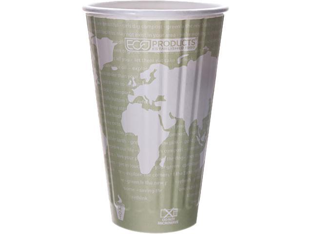 Eco-Products EP-BNHC16-WD 1600 oz World Art Insulated Hot Cups - 600/Carton