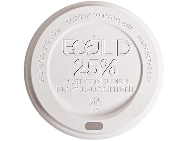 Eco-Products EP-HL8-WR 8 oz EcoLid 25% Post-Consumer Recycled Content Hot Cup Lid - 1000/Carton