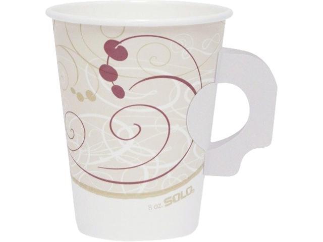 Solo Cup 378HSMJ800CT Poly Lined Hot Paper Cup 8 fl oz - 1000 / Carton Beige