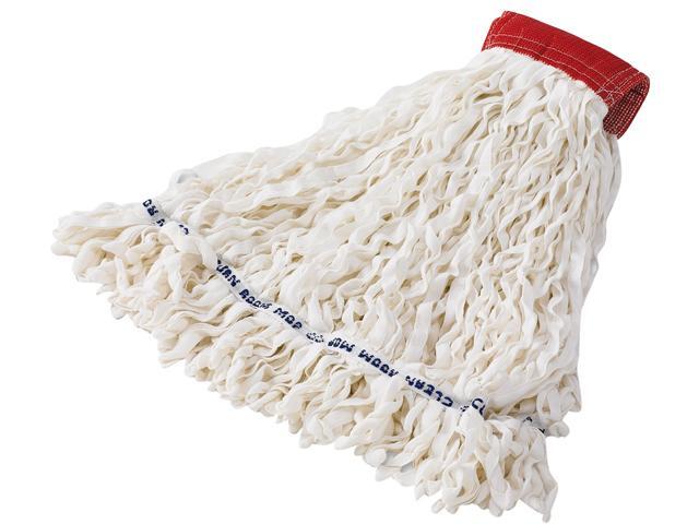 Rubbermaid Commercial T30000WH 5' Headband Clean Room Wet Mop - Woven Rayon & Polyester Fiber Head - 12 / Carton - White