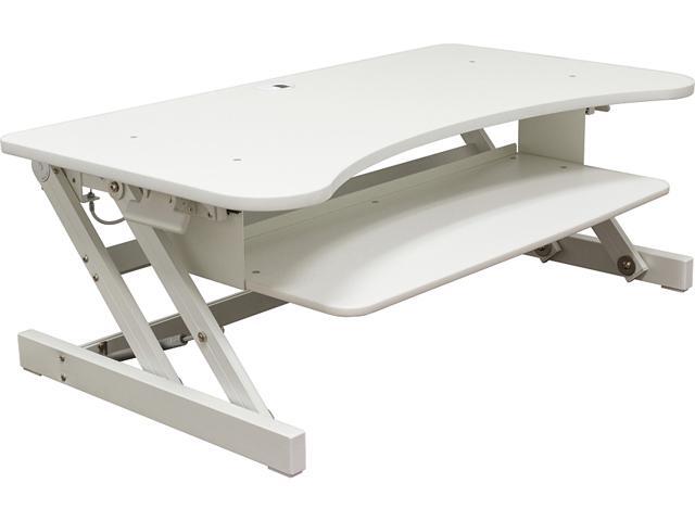 Lorell LLR99902 Deluxe Adjustable Desk Riser - White
