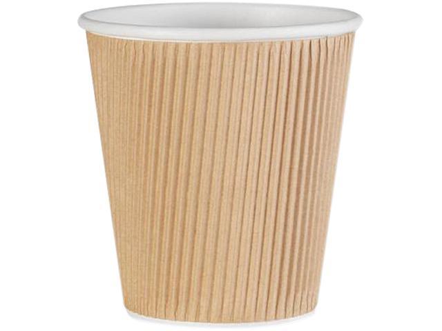Genuine Joe 11256CT Ripple Hot Cup 10 oz - 500/Carton - Brown