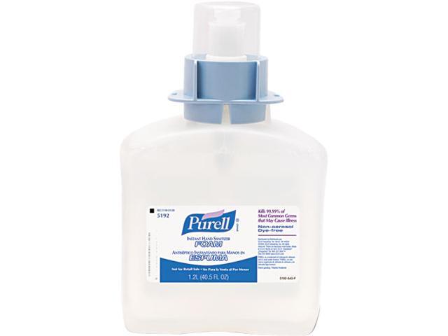 Purell 5192-03 FMX-12 Foam Instant Hand Sanitizer Refill w/ Moisturizers 1200 ml