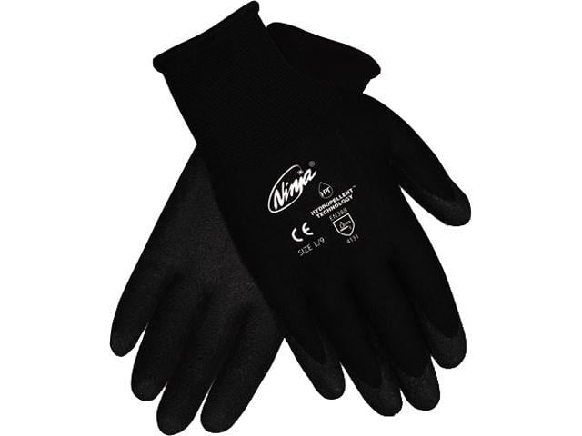 Memphis N9699M Ninja HPT PVC coated Nylon Gloves Medium Black 1 Pair