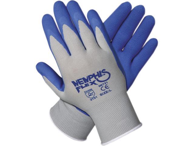 Memphis 96731XL Memphis Flex Seamless Nylon Knit Gloves Extra Large Blue/Gray 1 Pair