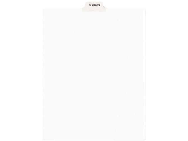 White 25/PK Title: 42 Avery 01042 Legal Exhibit Side Tab Divider Letter Size 