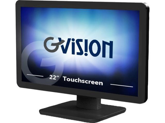 Gvision D2222' Widescreen POS LED Monitor with Projected Capacitive Touch Black - D22ZD-AV-45P0