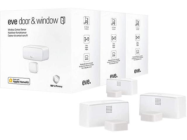 Eve Door & Window - Apple HomeKit Smart Home Wireless Contact Sensor for Windows & Doors Automatically Trigger Accessories & Scenes App
