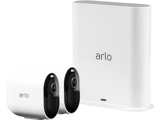 Arlo Pro 3 - Wire-Free Security 2 Camera System 2K Resolution with HDR 160° View Indoor/Outdoor Color Night Vision Spotlight 2-Way Audio