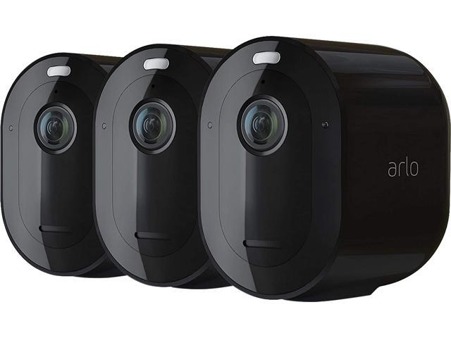 Arlo Pro 4 Wire-Free Spotlight Camera - 3 Cameras Pack - 2K Video with HDR Indoor/Outdoor Security Cameras with Color Night Vision Spotlight