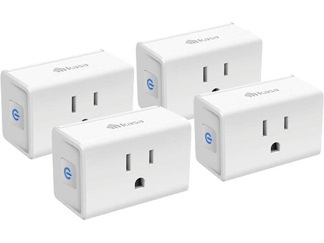 Kasa Smart Plug by TP-Link, Smart Home WiFi Outlet,12 Amp, 4-Pack & Plug by  TP-Link, Smart Home WiFi Outlet Works with Alexa, Echo, Google Home &  IFTTT, No Hub Required, Remote Control, 12 Amp,3-Pack 