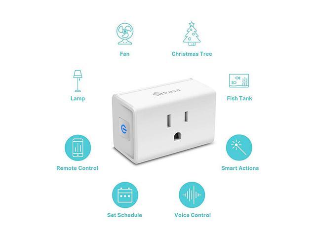NeweggBusiness - Kasa Smart Plug Mini 15A, Smart Home Wi-Fi Outlet Works  with Alexa, Google Home & IFTTT, No Hub Required, UL Certified, 2.4G WiFi  Only, 4-Pack (EP10P4)
