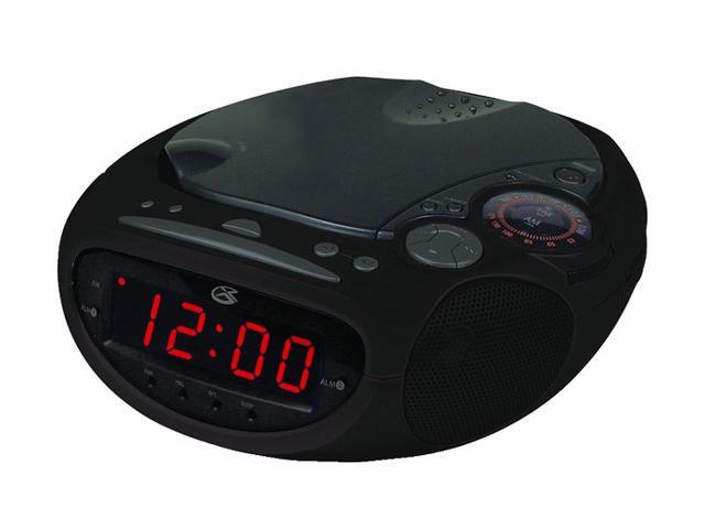 Gpx Cc319b Dual Alarm Clock Radio With, Dual Alarm Clock Radio Cd Player