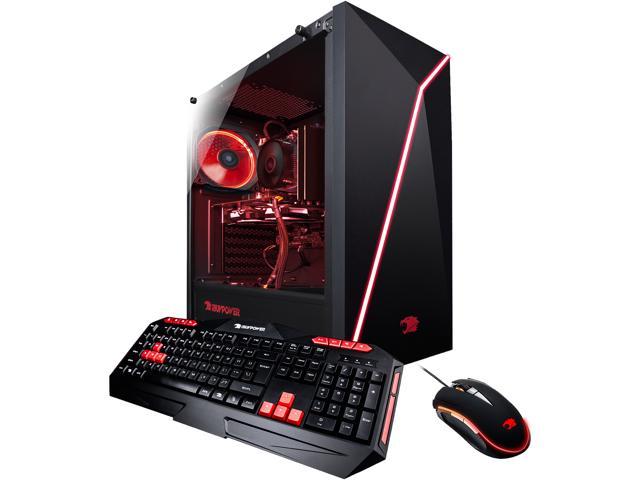 NeweggBusiness iBUYPOWER Gaming Desktop Slate 055A AMD Ryzen 7 2700X 16GB DDR4 1TB HDD 240 GB SSD GeForce RTX 2070 Windows 10 Home 64 bit