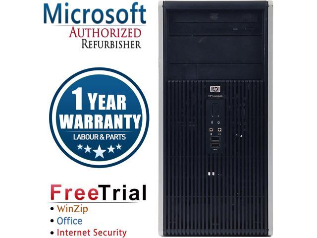 Neweggbusiness Hp Desktop Computer Dc5800 Tower Core 2 Duo E8400 3 00 Ghz 4 Gb Ddr2 160 Gb Hdd Intel Gma 3100 Windows 10 Pro