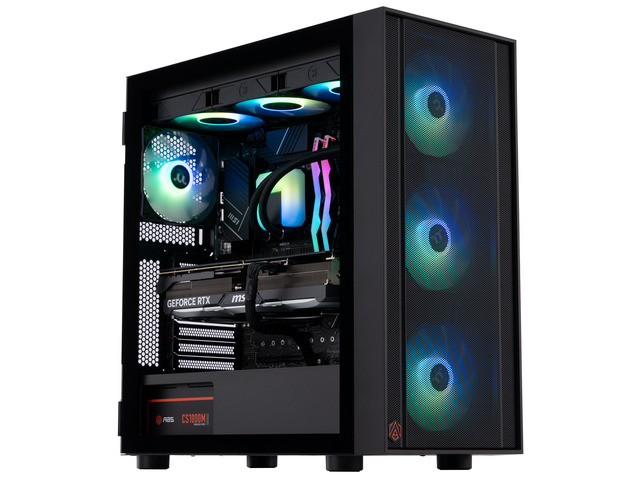 NeweggBusiness - ABS Eurus Aqua Gaming PC - Windows 11 - Intel