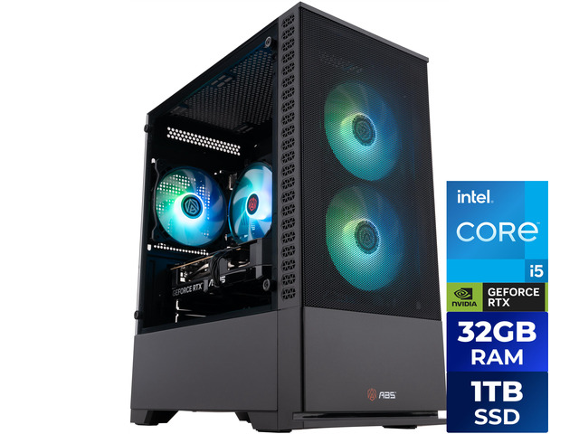 NeweggBusiness - ABS Cyclone Aqua Prebuilt Gaming PC Powered by