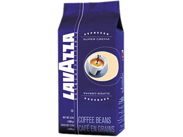 Lavazza Super Crema Whole Bean Espresso Coffee, 2.2lb Bag, Vacuum-Packed  (4202)
