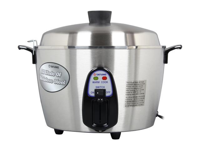 TATUNG 11Cup Stainless Steel Multifunctional Cooker White, TAC 11QM 4L,  InnerPort Stainless, Outer Pot stainless