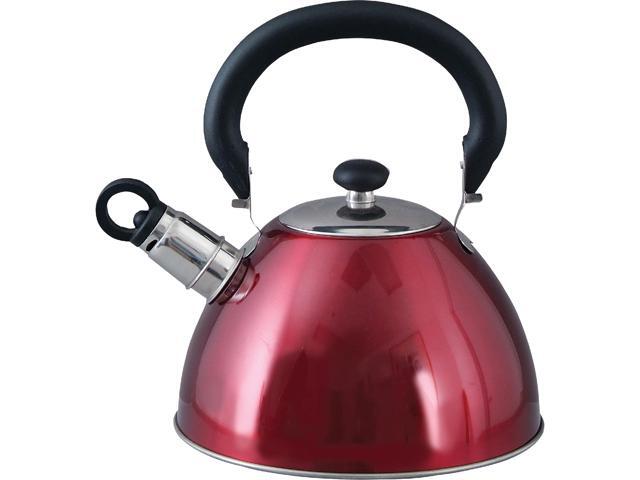 MR COFFEE 7275003 Red Morbern 18-Quart Whistling Tea Kettle Red