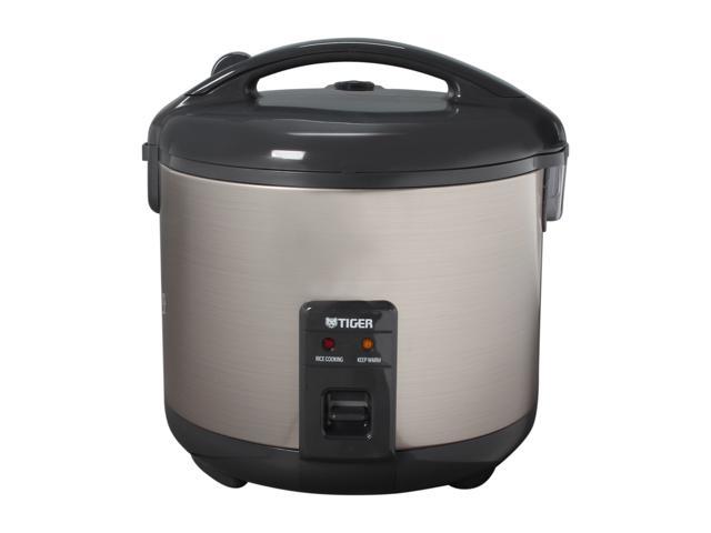Tiger JNP-S55U Rice Cooker and Warmer, Stainless Steel Gray, 6