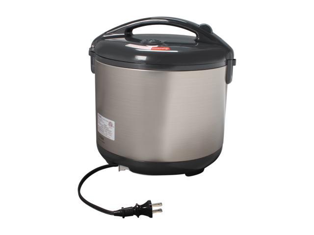 Tiger JNP-S18U Rice Cooker and Warmer, Stainless Steel Gray, 20 Cups Cooked  /10 Cups Uncooked 