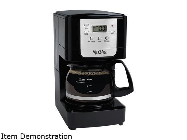 NeweggBusiness - Mr. Coffee JWX3-RB Advanced Brew 5-Cup Programmable Coffee  Maker, Black/Chrome