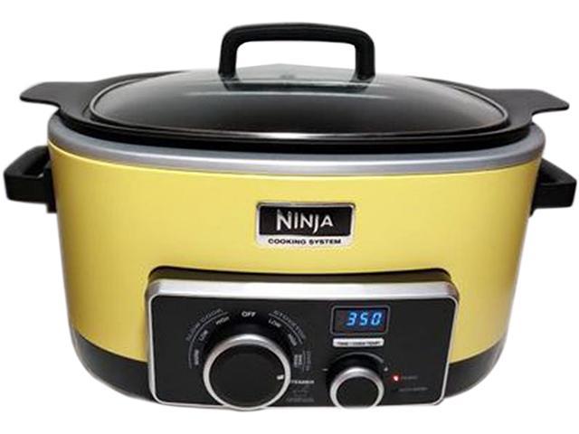NeweggBusiness - Ninja MC900QY 6-Quart 4-in-1 Slow Cooker, Yellow