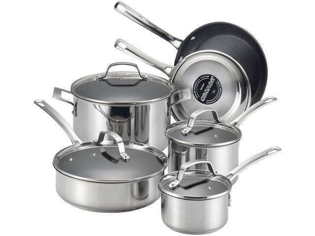 Circulon 77881 10-Piece Cookware Set Silver