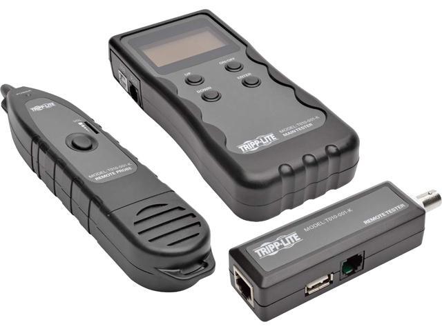 Tripp Lite Multi-Function Cable Tester with Wire Tracker for RJ45 RJ11 BNC USB (T010-001-K)