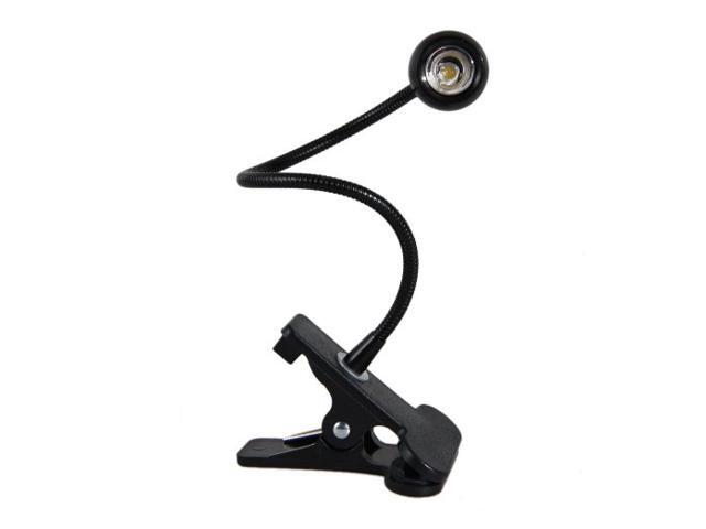 iKKEGOL USB Clip on LED Table Desk Reading Lamp Light for Laptop Keyboard Study Ajustable Black - 30343B