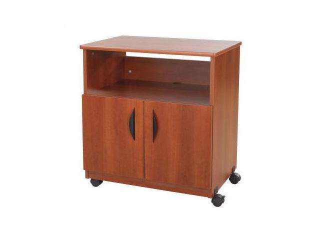 Safco 1850CY Wooden Mobile Machine Stand in Cherry