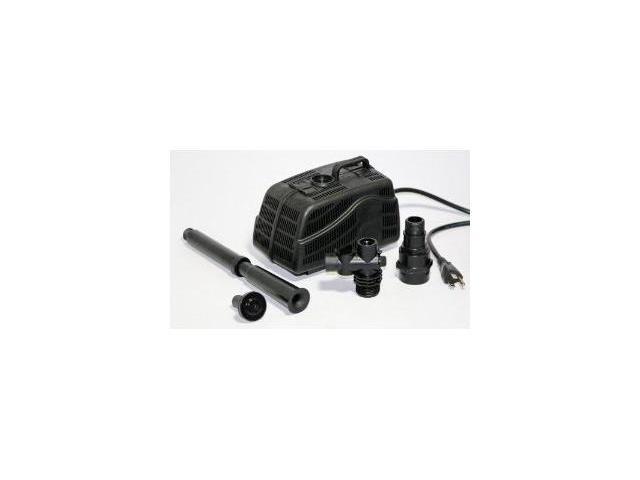 Koolscapes PJ-530 Pond Jet 530 GPH Pond Pump with fountain heads diverter and riser