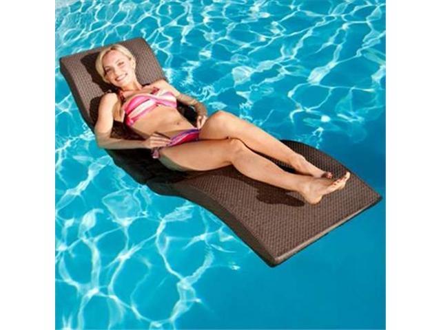SwimWays Terra Sol Sonoma All Weather Rattan Swimming Pool Chaise Lounge Float