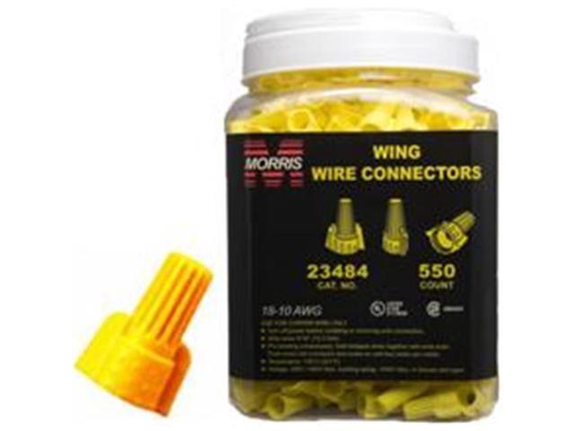 Morris Products 23484 Twisted Wing Connectors Yellow Large Jar