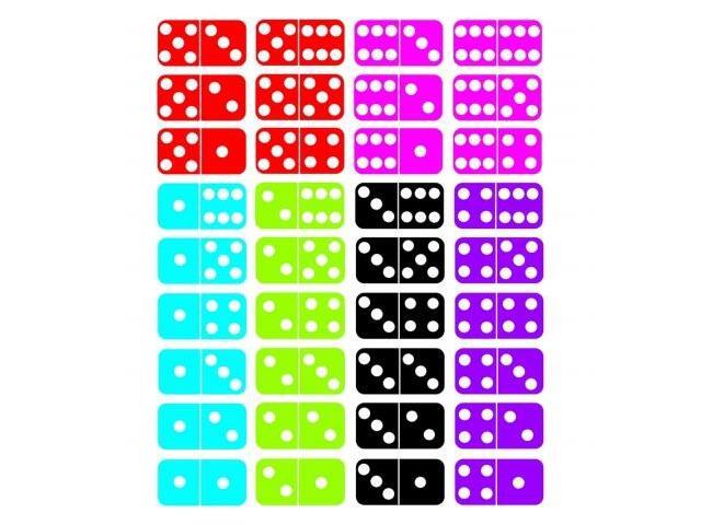 Ashley Productions ASH11302 Math Die Cut Magnets Dominoes