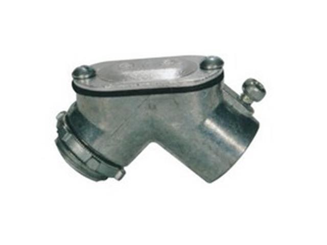 Morris 15033 125 in EMT to Box Set Screw Pulling Elbows - Zinc Die Cast