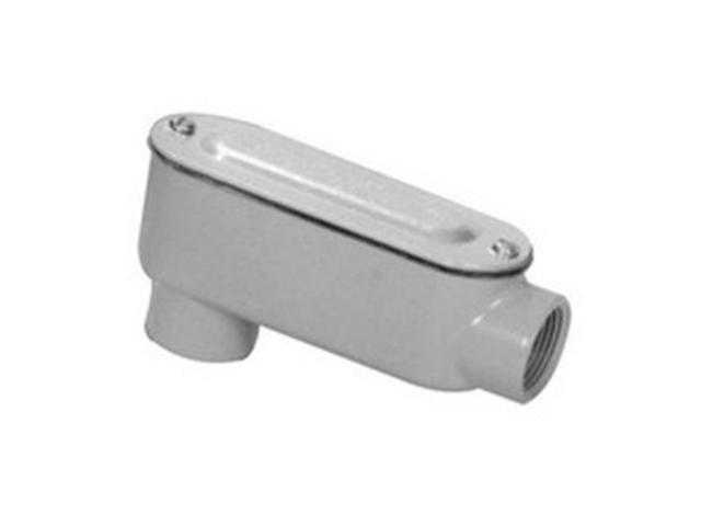 Morris 14054 Aluminum Rigid Conduit Body LB Type Threaded with Cover & Gasket 15 in