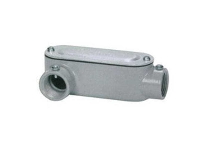 Morris 14272 Aluminum Combination Conduit Body LR Type - Threaded & Set Screw with Cover & Gasket 1 in