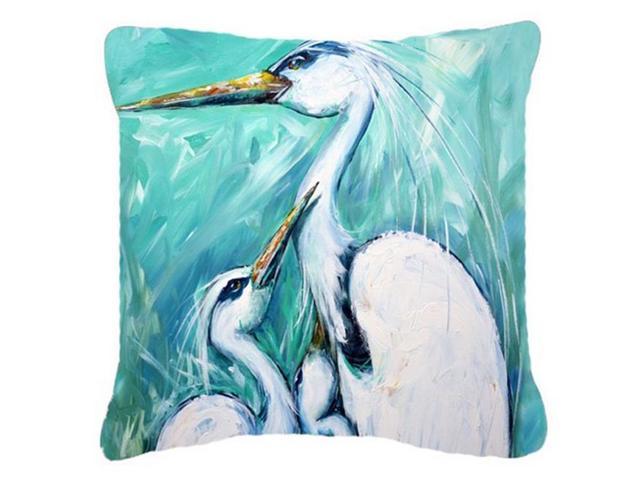 Mother's Love Egret Canvas Fabric Decorative Pillow MW1145PW1818