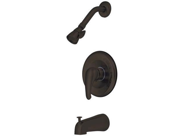 Kingston Brass KB655 Single Lever Handle Tub & Shower Faucet Oil Rubbed Bronze