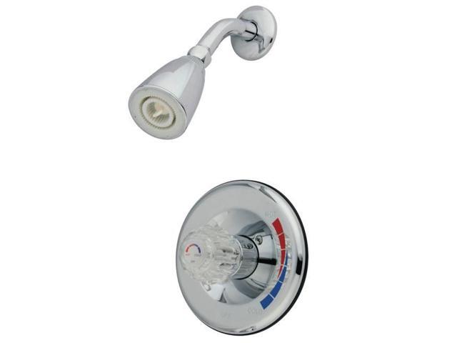 Kingston Brass GKB681SO Water Saving Chatham Shower Combination with Single Acrylic Handle Chrome