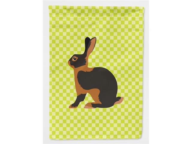 Tan Rabbit Green Flag Garden Size BB7789GF