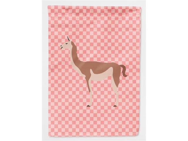 Guanaco Pink Check Flag Garden Size BB7921GF