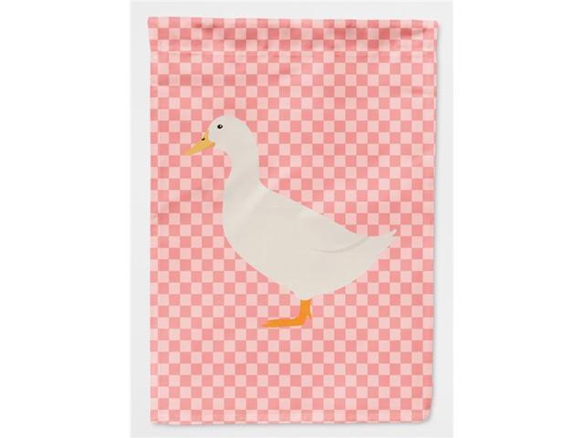 American Pekin Duck Pink Check Flag Garden Size BB7860GF